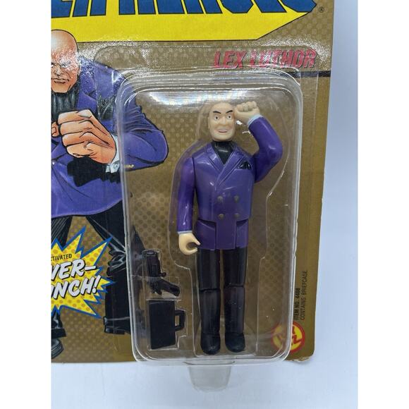 Vintage Toy Biz Lex Luthor DC Comics Super Heroes 1989 MOC Mint on Card - Picture 3 of 9